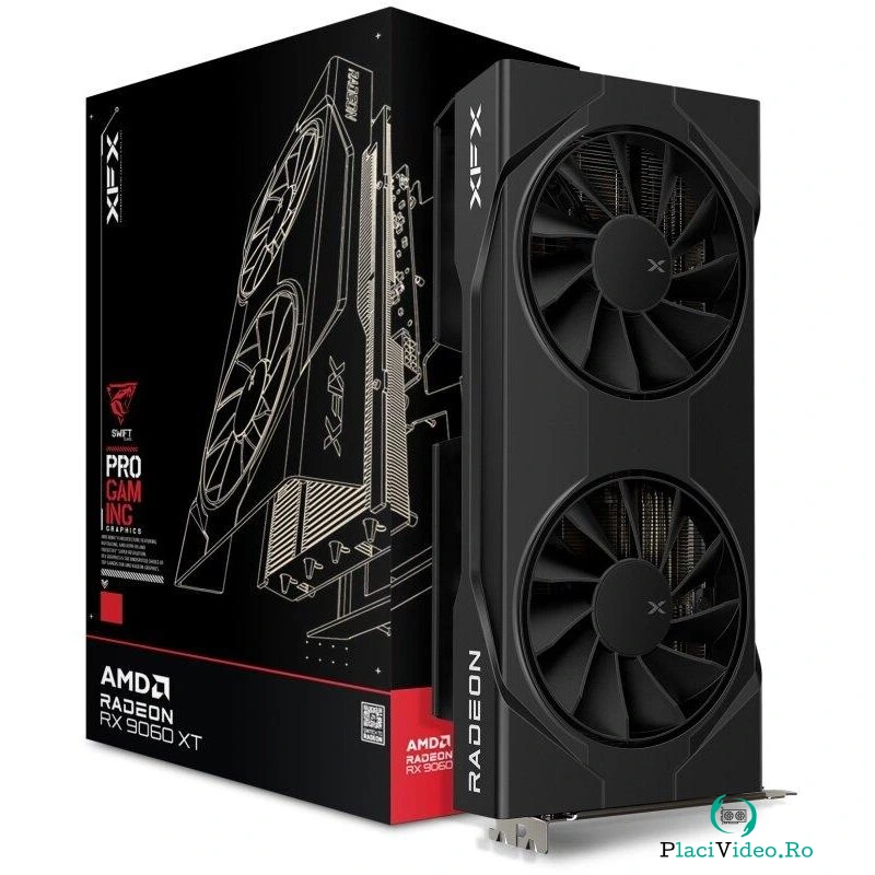 Placa Video 16GB RADEON RX9060XT SWIFT DF OC Gaming