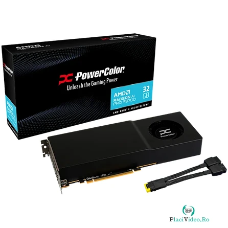 Placa Video Radeon AI PRO R9700 32GB GDDR6