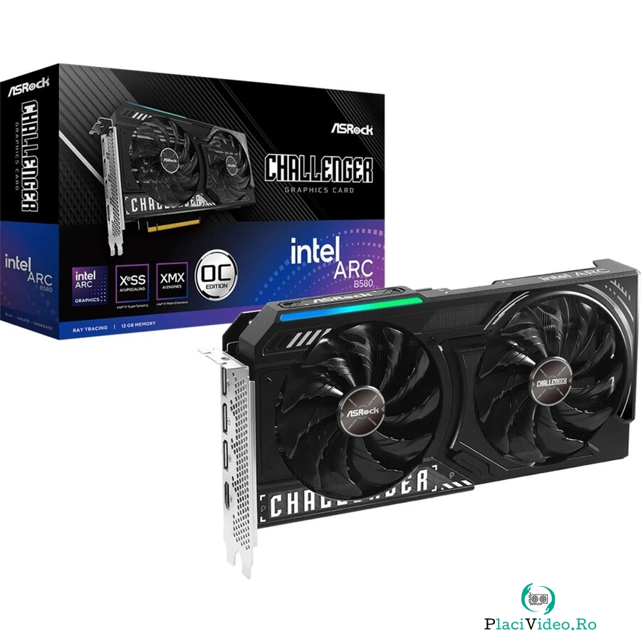 Placa video Intel Arc B580 Challenger 12GB OC , graphics card
