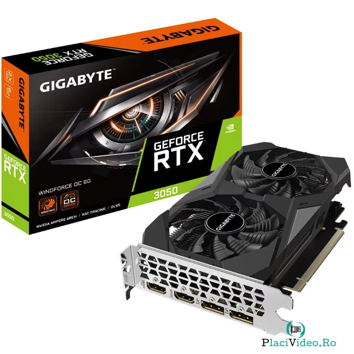 Placa Video GeForce RTX 3050 WINDFORCE OC 6GB